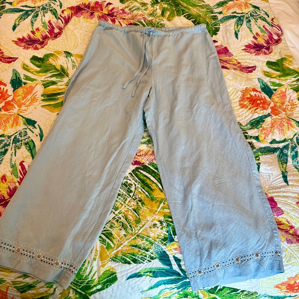 Linen Blend Pants